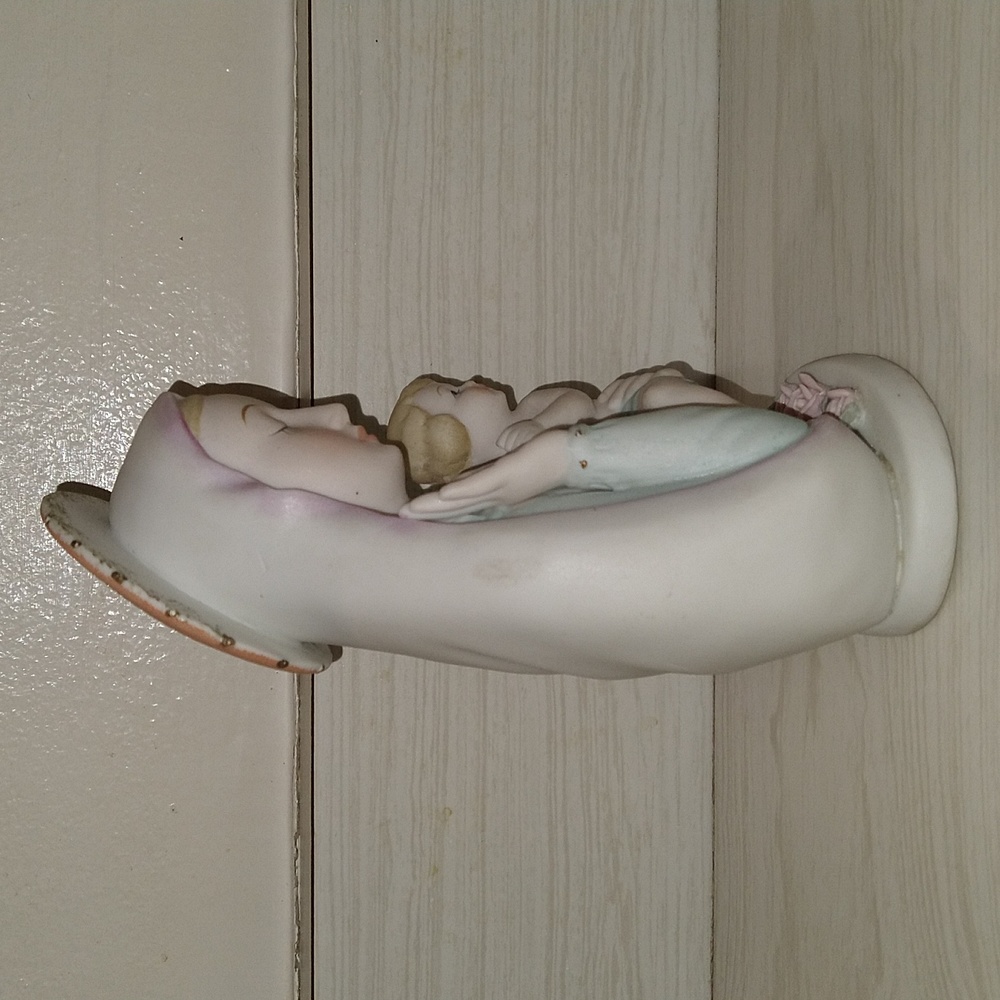 Vintage 1960's Mary and Baby Jesus Napco Ceramic Japan Figurine S419 - Picture 2 of 5